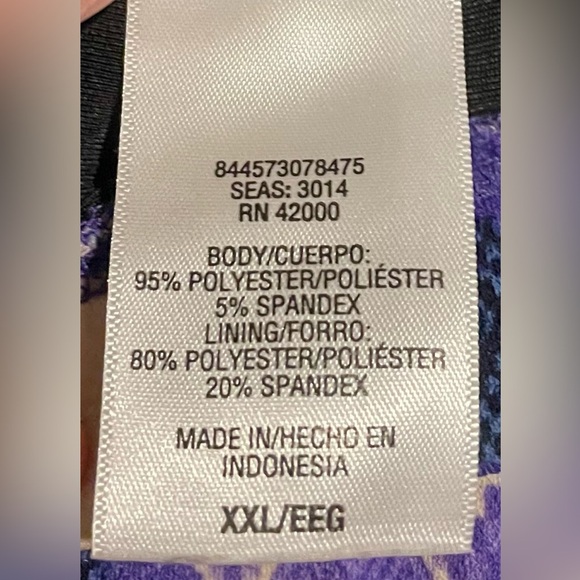 JACLYN SMITH FLORAL PURPLE MIDI SKIRT SUMMER SPRING OFFICE SIZE XXL - Picture 5 of 8